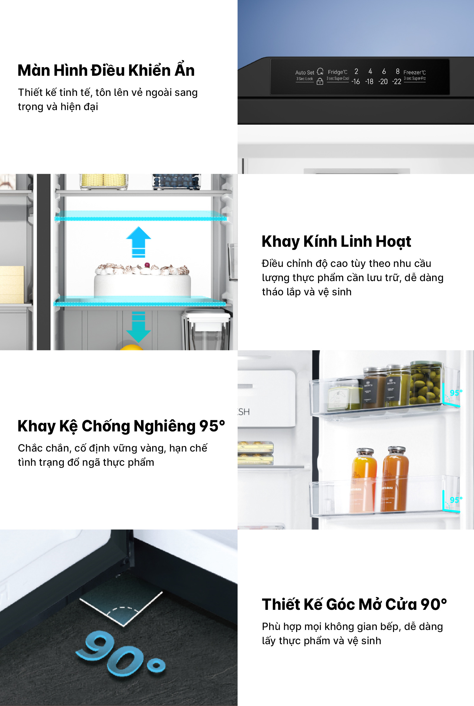 Tủ lạnh Aqua Inverter 646 Lít Side By Side AQR-S682XA(GB) Tủ lạnh Aqua Inverter 646 Lít Side By Side AQR-S682XA(GB)