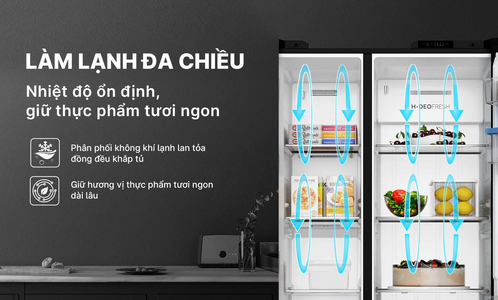 Tủ lạnh Aqua Inverter 646 Lít Side By Side AQR-S682XA(GB) Tủ lạnh Aqua Inverter 646 Lít Side By Side AQR-S682XA(GB)