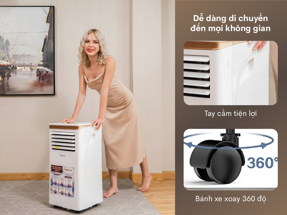 Điều hoà di động thông minh Fujihome PAC10