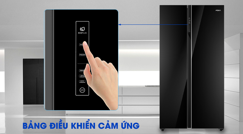 Tủ lạnh Aqua Inverter 602 lít Side By Side AQR-IG696FS GB