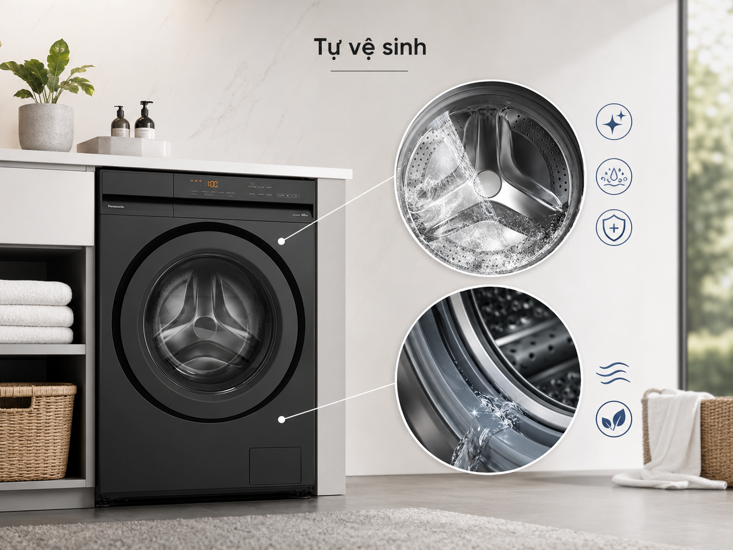 Máy giặt Panasonic Inverter 11 kg NA-22VDG1BVT Máy giặt Panasonic Inverter 11 kg NA-22VDG1BVT