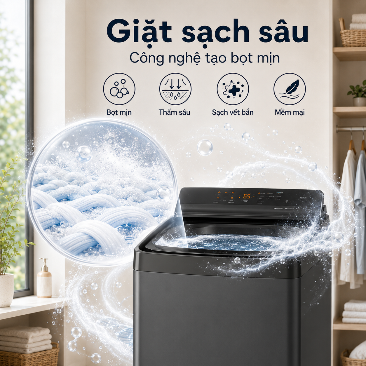 Máy giặt Panasonic Inverter 10.5 kg NA-FJ105X1BV