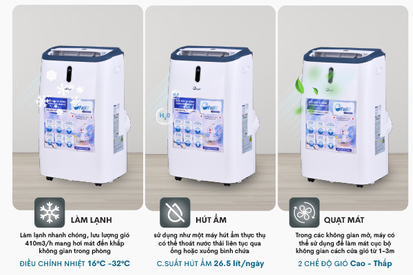 Điều hòa di động thông minh FujiE MPAC12