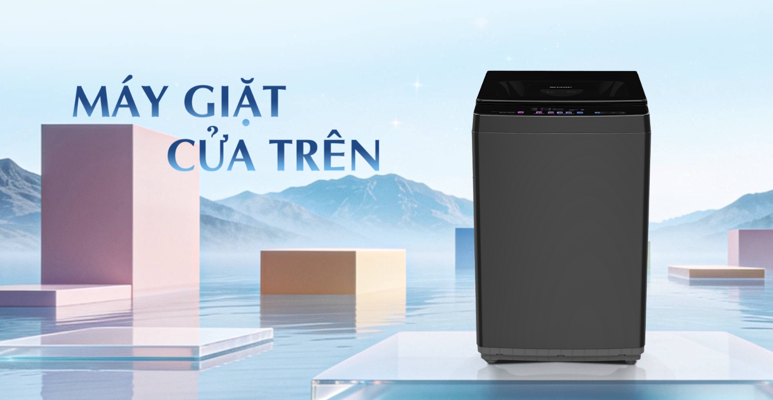 Máy giặt Sharp 9 kg ES-TN91EN-DG Máy giặt Sharp 9 kg ES-TN91EN-DG