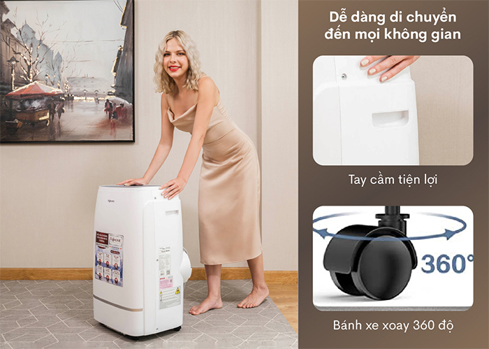 Điều hòa di động thông minh FujiHome PAC12 Điều hòa di động thông minh FujiHome PAC12
