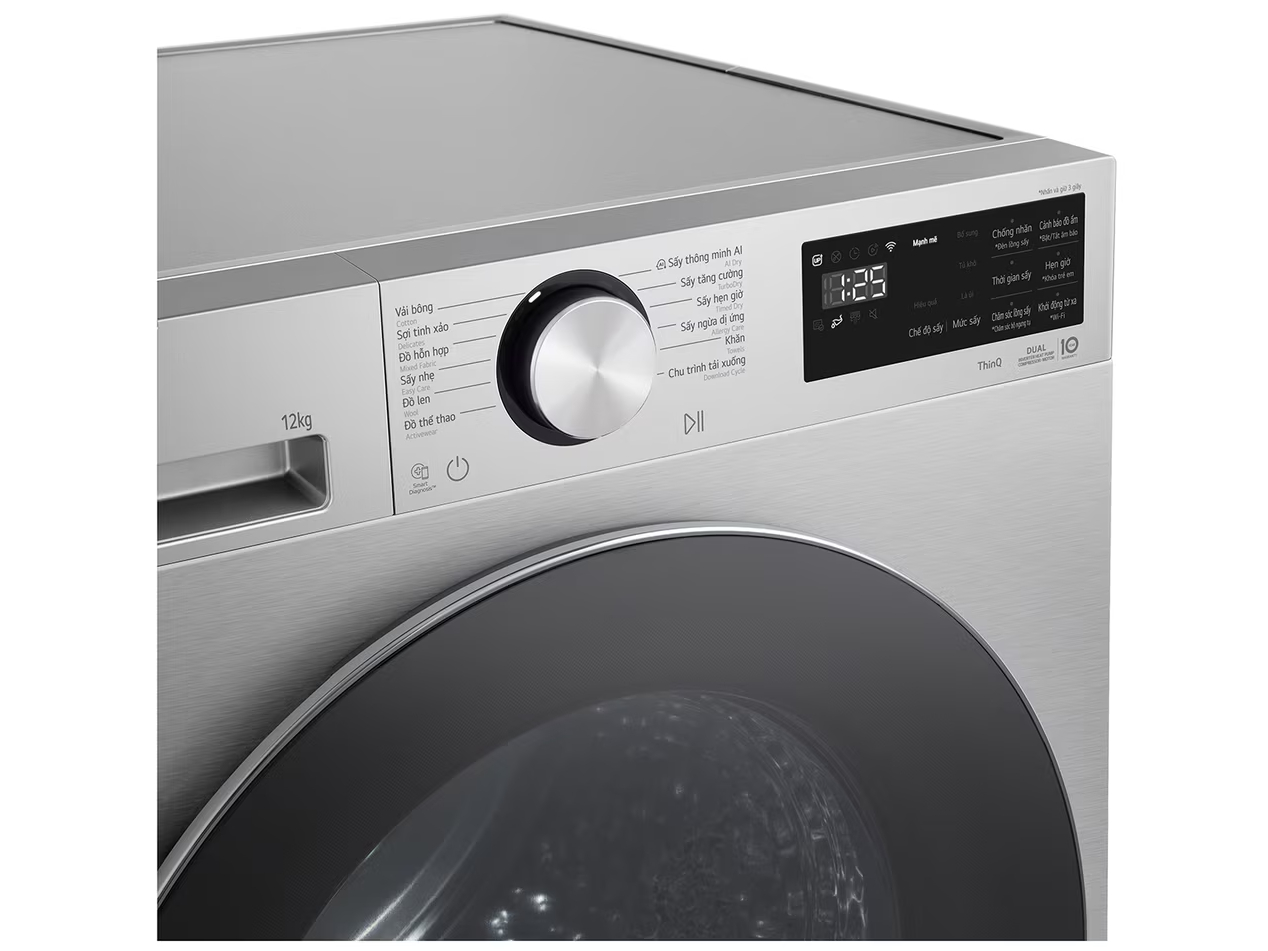 Máy sấy bơm nhiệt LG Inverter 12kg RX12VHP5S1