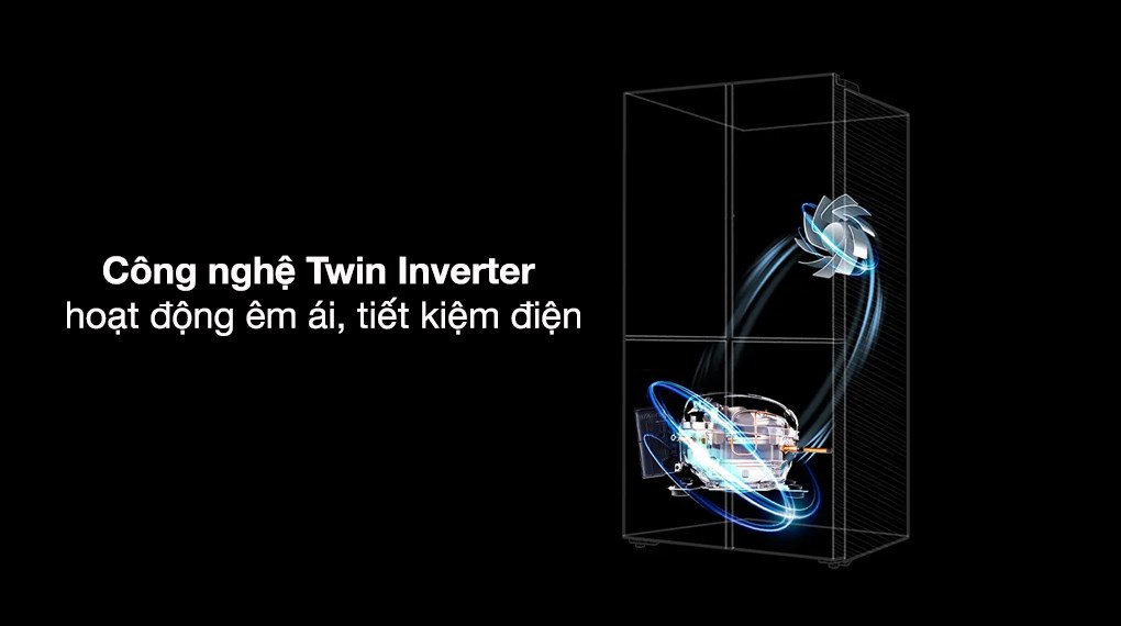 Tủ lạnh Aqua Inverter 660 lít Multi Door AQR-M727XA(GS)U1 Tủ lạnh Aqua Inverter 660 lít Multi Door AQR-M727XA(GS)U1