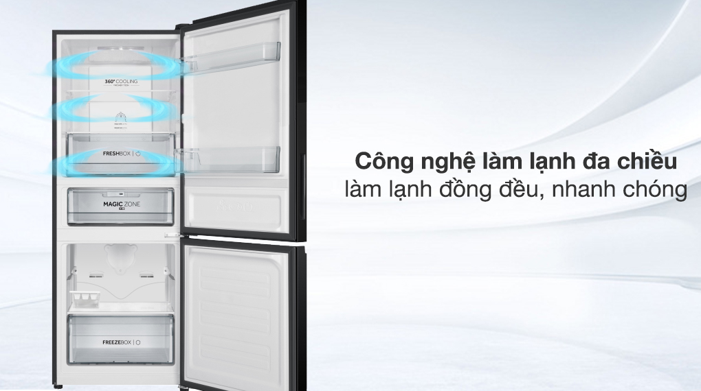 Tủ lạnh Aqua Inverter 260 lít AQR-B310MA(FB)