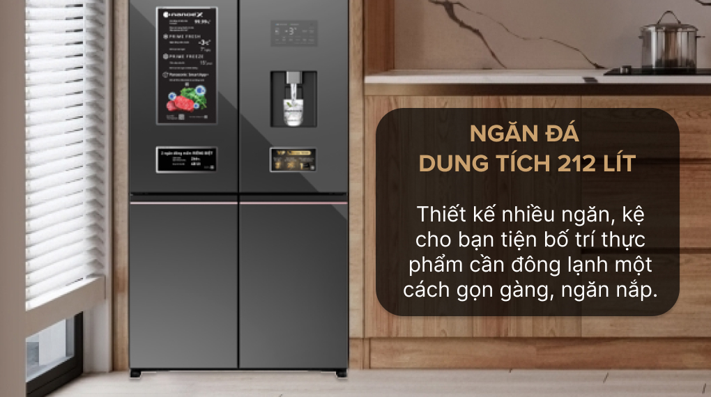 Tủ lạnh Panasonic Inverter 621 lít PRIME+ Edition Multi Door NR-XY680YMMV Tủ lạnh Panasonic Inverter 621 lít PRIME+ Edition Multi Door NR-XY680YMMV