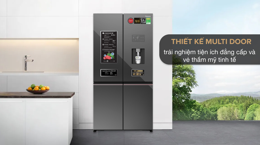 Tủ lạnh Panasonic Inverter 621 lít PRIME+ Edition Multi Door NR-XY680YMMV Tủ lạnh Panasonic Inverter 621 lít PRIME+ Edition Multi Door NR-XY680YMMV