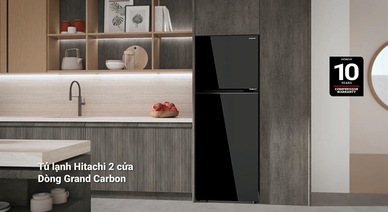 Tủ lạnh Hitachi Inverter 407 lít HRTN6443SAGBKVN Tủ lạnh Hitachi Inverter 407 lít HRTN6443SAGBKVN