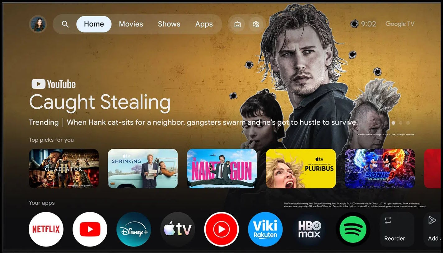 Google Tivi TCL QD-Mini LED 4K 85 Inch 85A400M
