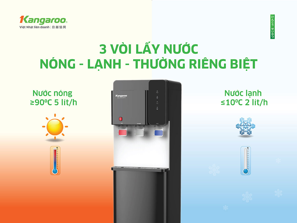 Cây nước nóng lạnh Kangaroo KG699A3