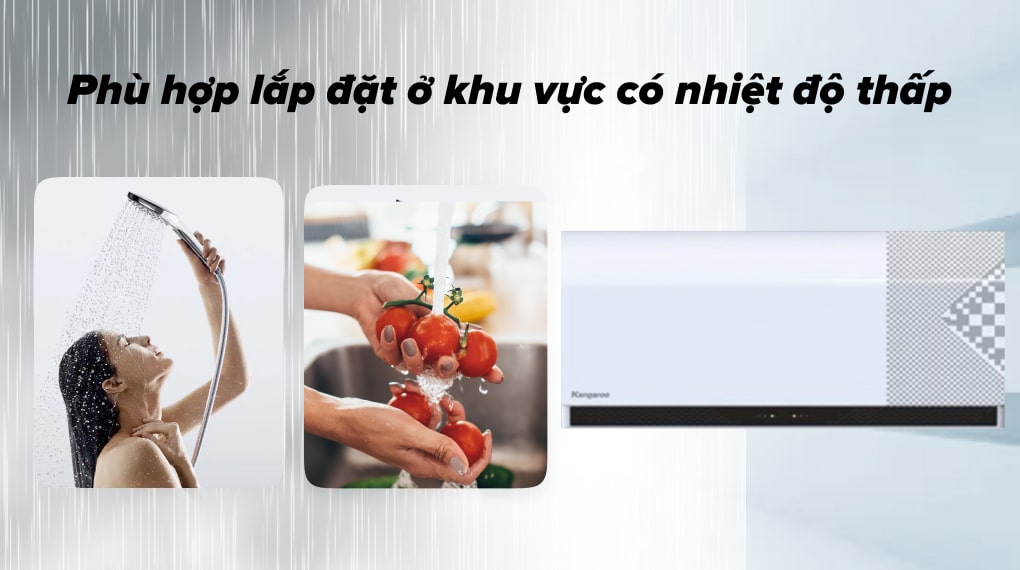 Bình nước nóng gián tiếp Kangaroo 15 lít 2500W KG79A1 Bình nước nóng gián tiếp Kangaroo 15 lít 2500W KG79A1