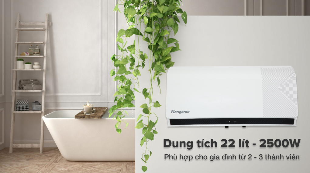 Bình nước nóng gián tiếp Kangaroo 22 lít 2500W KG79A2