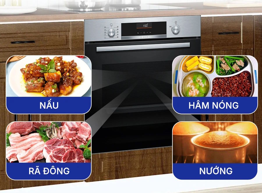 Lò nướng âm tủ Bosch HBG536ES3 Serie 6