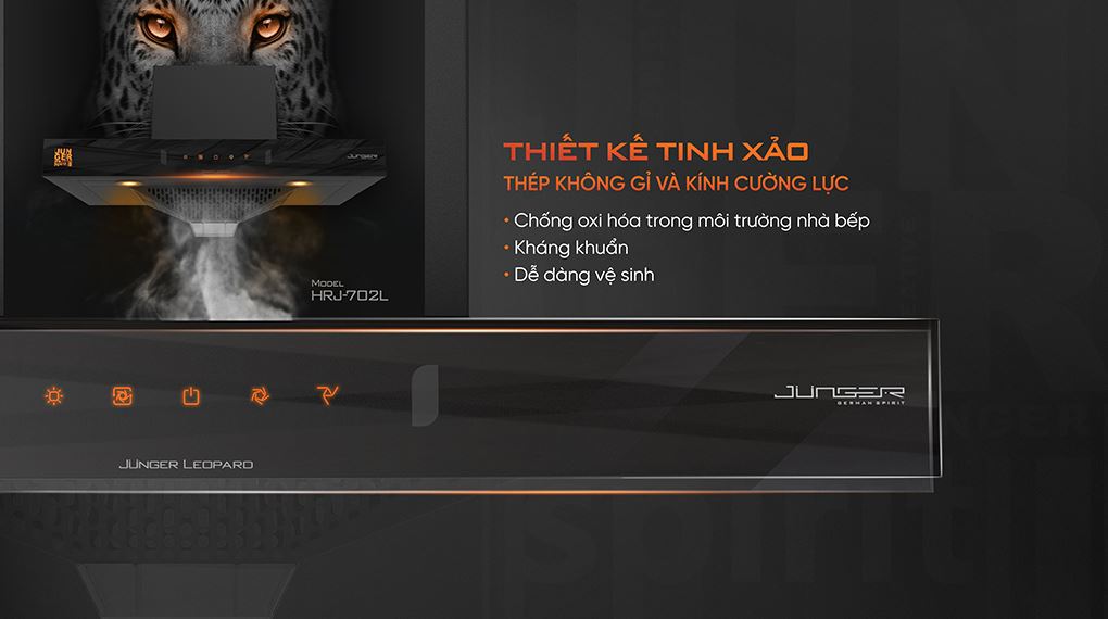 Máy hút mùi áp tường Junger Leopard HRJ-702
