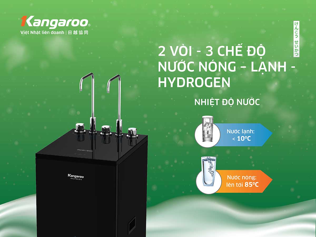 Máy lọc nước nóng lạnh Hydrogen Kangaroo KG10A15