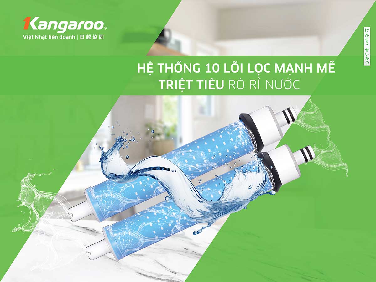 Máy lọc nước nóng lạnh Hydrogen Kangaroo KG10A15