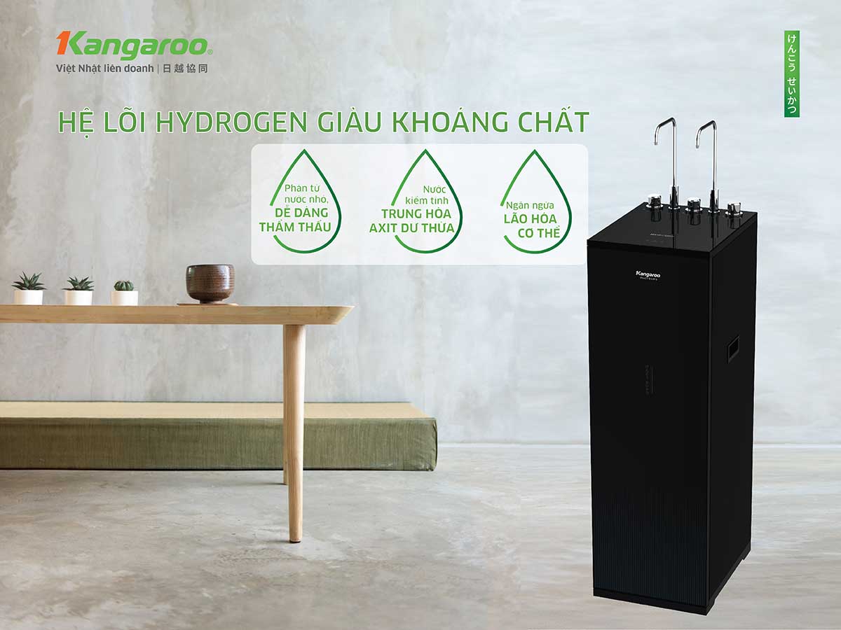 Máy lọc nước nóng lạnh Hydrogen Kangaroo KG10A15