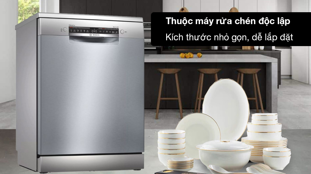 Máy rửa bát độc lập Bosch SMS4EVI14E Máy rửa bát độc lập Bosch SMS4EVI14E