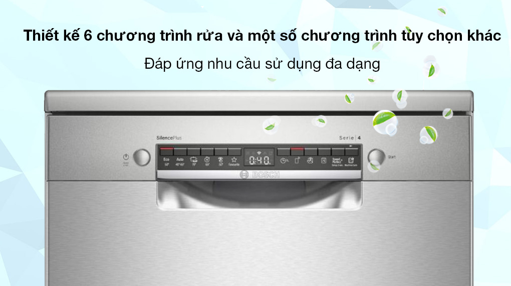 Máy rửa bát độc lập Bosch SMS4EVI14E Máy rửa bát độc lập Bosch SMS4EVI14E