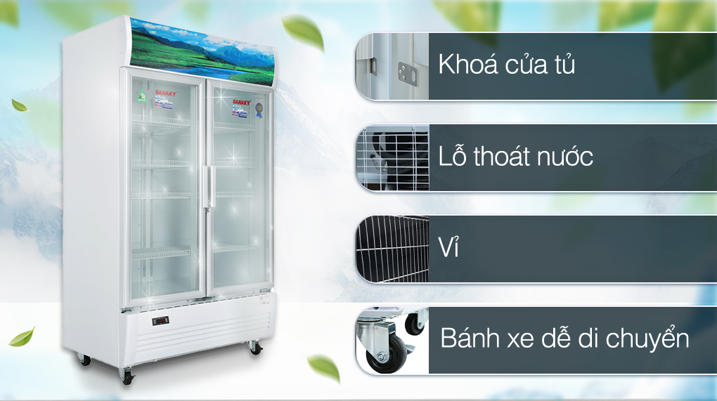 Tủ mát Sanaky 1200 lít VH-1209HP