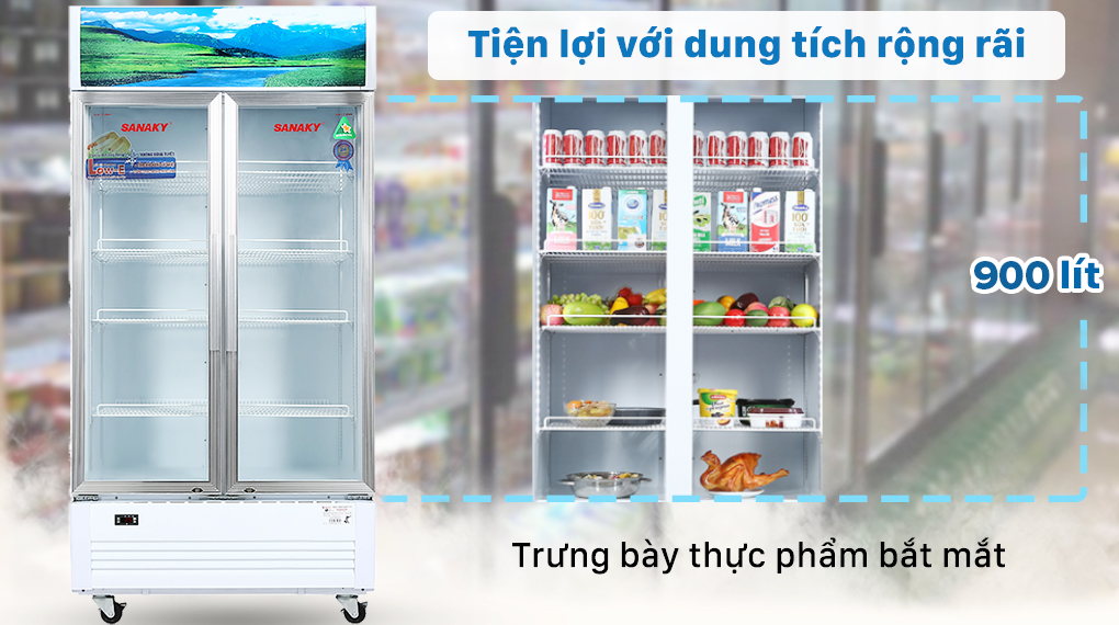 Tủ mát Sanaky 1000 lít VH-1009HP